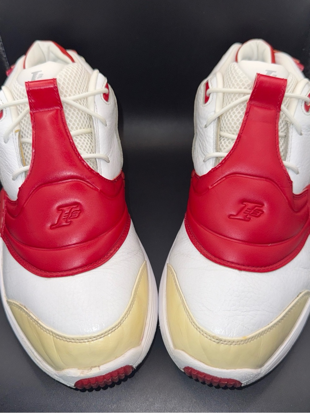 Size 10 - Reebok Answer 5 2019 White Red, DV6961, Clean, No Box, Good Condition